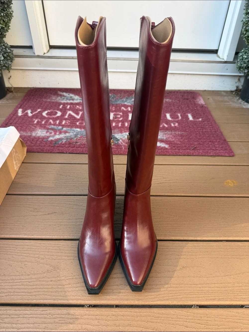 Jessica Simpson Hemmia Knee Boot, Dark Granada, 6